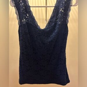Lace dresssy tank in blue